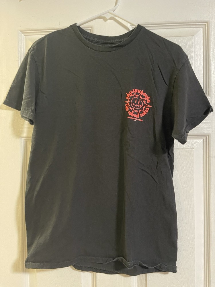 Pacsun Smile Through Tough Times T-Shirt Graphic Tee Men’s Size Medium Black