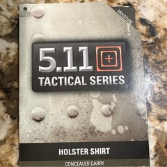 5.11 Tactical Mens XXL White Short Sleeve Holster Moisture Wicking Shirt NWT