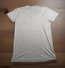 Vtg JC Penney Paper Thin T-Shirt Burnout Work WIP Distressed V Neck 70s 80s M/L