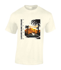 DUNE CRUISE MENS T SHIRT CLASSIC CAR RETRO CAR LOVER BEACH SUMMER HOLIDAY TOP