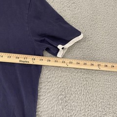 Thom Browne Ringer Shirt Mens 2 / Medium Navy Blue Side Button Made In Japan Tee