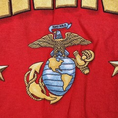 United States Marines Shirt Mens XL Red Made In USA Military Graphic Tee Logo