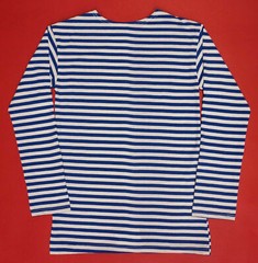 Soviet Russian Airborne TELNYASHKA Light Blue Striped SHIRT Hi Quality Cotton