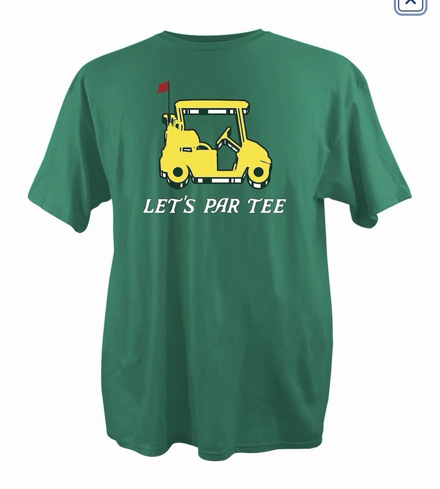 Men’s Academy Sports Par Tee Graphic T-Shirt Funny Masters Green Large New