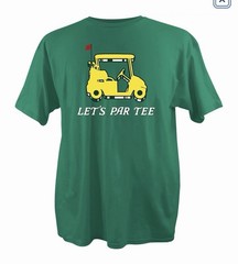 Men’s Academy Sports Par Tee Graphic T-Shirt Funny Masters Green Large New