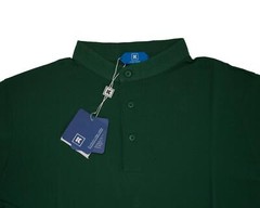 Kired by Kiton $350 NWT Green Short Sleeve Henley Shirt Crepe Cotton M (50 IT)