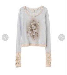 SCULPTOR Triple Layered Long Sleeve T-Shirt Light Blue Free Size