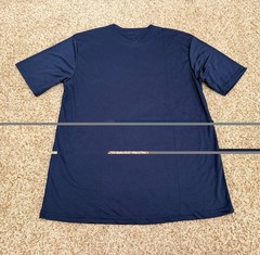 Epic Cool Performance Dry Fit Adult Short Sleeve T-Shirt Size Medium Navy Blue
