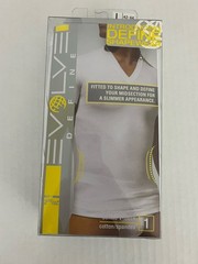 Evolve Define Shapewear V-Neck Tee T-shirt Men’s L 42-44 White NEW