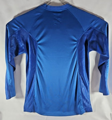 Kona Classic Athletic V-neck Jersey Graphic Print Mesh insets Long Sleeve Small