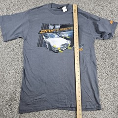 Vintage Initial D Shirt Mens Medium Gray Y2K Anime ODM Drift Toyota AE36 Trueno