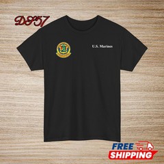 2nd Battalion 4th Marine Regiment USMC Small Logo T-Shirt S to 5XL Made In USA