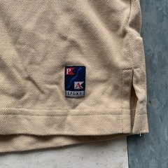 New Lost Coast Brewery Great White Beer Polo Shirt Salesman 1990s y2k Beige Tan