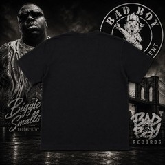 Brooklyn Mint Biggie Smalls 9 Panel Mug Shot Graphic T-shirt Men L Rap Tee VTE