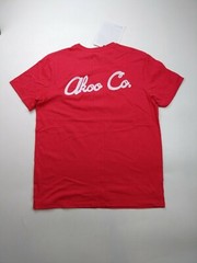 Akoo mens 100% AUTHENTIC Crewneck T-SHIRT SIZE LARGE cayenne logo