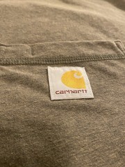 Carhartt Force Relaxed Fit Green Knit Cotton Blend Pocket Logo Men’s 2XL T-Shirt