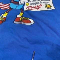 Vintage Walmart Shirt Size XL Smiley Face Promo Morris Gail Lewis Employee 90s