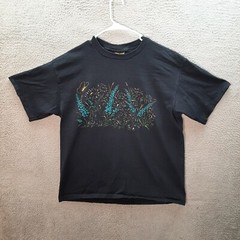 Vintage Your Head Goes Here Shirt Adult Extra Large Black Wildlife Nature 1990s