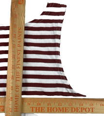 VINTAGE Breton Stripe Sailor Tank Top Shirt Mens XS Red White Russian Telnyashka