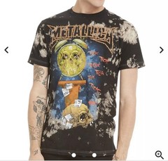 Metallica Life In Pain Bleach Wash Black Size MD