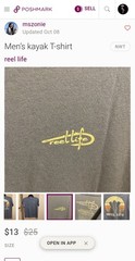 Reel Life Men’s Neptune Ocean Washed T-shirt Sz S, L, Xl