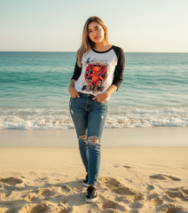 The Dirty Gringo Hot Rod Garage Retro Devil 3/4 sleeve raglan shirt