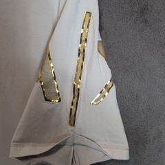 Armani Exchange Shirt Adult Large Beige Graphic Gold Logo Classic Designer SS