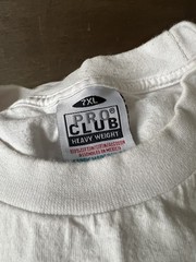 PROCLUB HEAVY WEIGHT SIZE 7XL T-SHIRT WHITE PLAIN PRO CLUB AS IS ITEM EUC