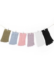 6 Pairs Women Toe Socks Cotton Ankle Low Cut Five Toe Sock for Women Men Athl…