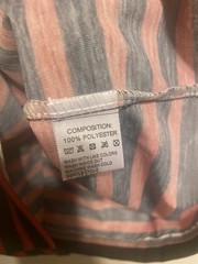 Unbranded Men’s Tank Top Red / Navy Blue Stripes Racerback Size Small NWOT