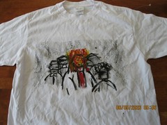 NWOT Bob Marley graphic T-shirt design and Hand Painted SZ MED SHAKA WEAR