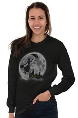 Classic Movie Wizard School Castle Magical Long Sleeve Tshirt Tee for Women