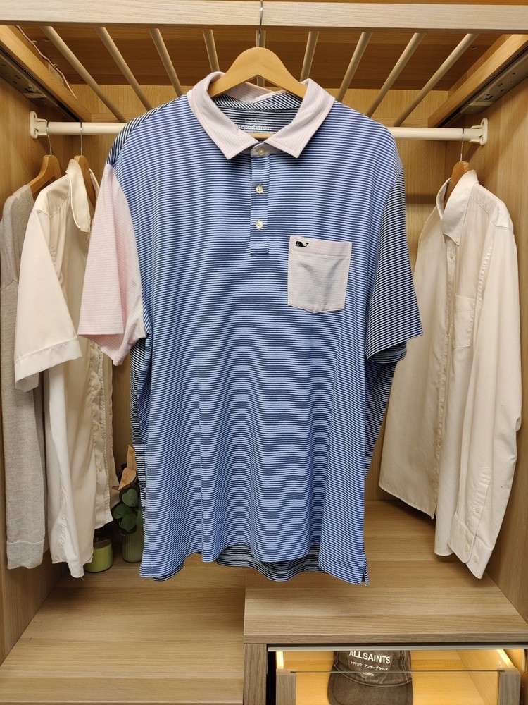 BNWT VINEYARD VINES XLARGE MULTI T-SHIRT POLO TEE STRIPE SHORT SLEEVE MENS XL