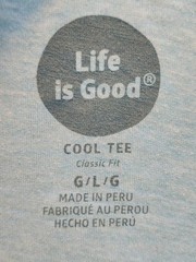 Life Is Good Cool Tee Blue Truck Graphic Size Large