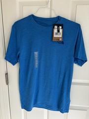 NWT $36 The North Face Men’s S Tri-Blend Tee Blue Performance Cotton Feel