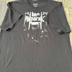 Ken Park DIY Screen Print shirt, XL Gildan thrifted, Larry Clark Harmony Korine