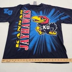 Vintage University of Kansas Jayhawks Shirt Men’s Size XL KU All over Print VTG