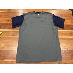 Nike Pro Milwaukee Brewers MLB Shirt Mens XXL Gray Navy Blue Fit Dry Athletic