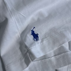 Polo Ralph Lauren White Short Sleeve Logo Jersey Tee Shirt Men’s 5XLT 5XL TALL