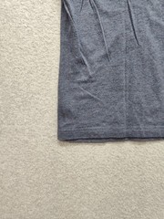H&M Men Shirt L Gray Crew Neck Short Sleeve Flat Front Stretch Pullover Tee