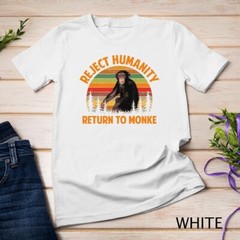 Funny Reject Humanity Return to Monke Meme Monkey Evolution Unisex T-shirt