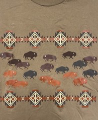 Pendleton Shirt Men S Beige Western Buffalo Tribal Aztec Graphic T Shirt Tee