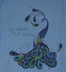 Sri Lanka 78.5 Miles Yes Fit Race T-Shirt Unisex Small Blue Performance T-Shirt