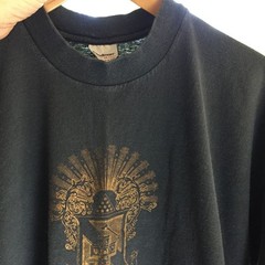 Vintage Single Stitch Sigma Pi T Shirt Men’s Size XL Faded Black Paper Thin Tee