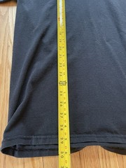 Vintage Slightly Worn In 1990s Tultex Black Blank T-Shirt Size XL