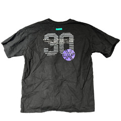 Express Shirt Mens Medium Black Short Sleeve Graphic Print New York City EUC