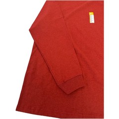 Carhartt men’s Long Sleeve T-Shirt TK0231 Loose Fit Red Logo sleeve graphic XL
