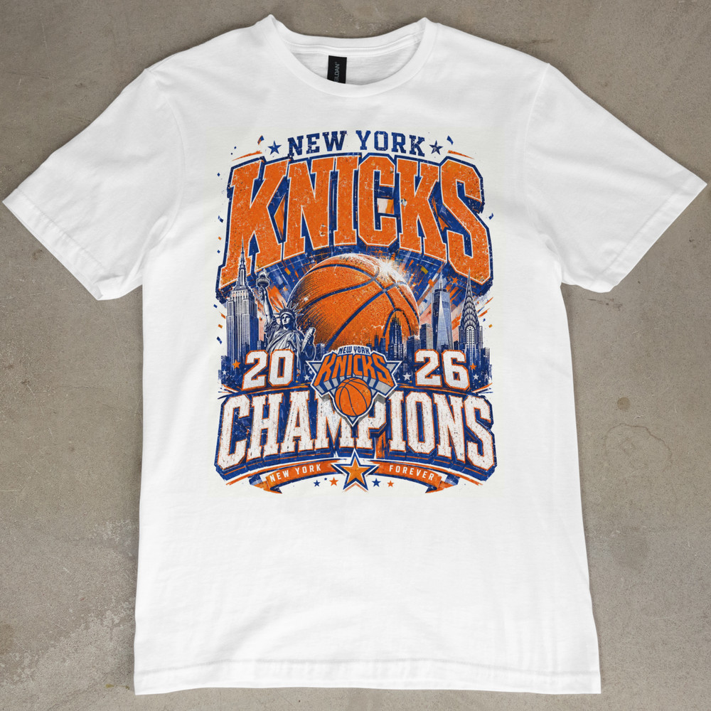 New York Knicks Graphic Tee Shirt Jersey 2026 Champions Retro Vintage T-Shirt