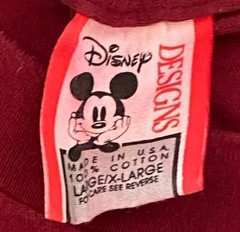 Vintage Lion King Simba Pocket Burgundy T Shirt Size XL Disney