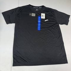 Adidas ClimaLite Mens Black Short Sleeve Athletic T Shirt Size Large New Comfort